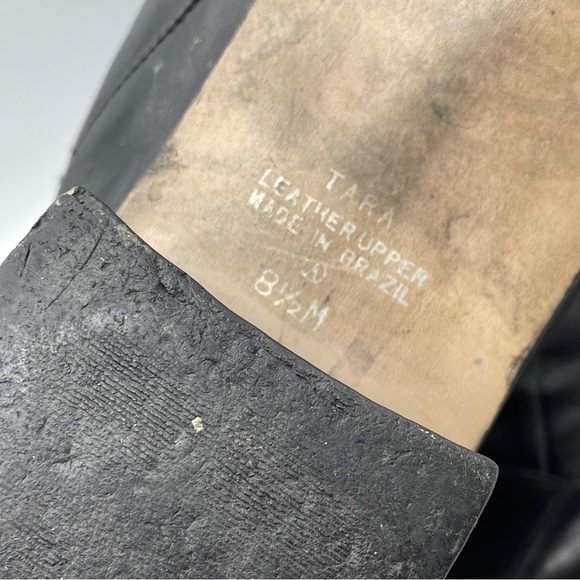 Rare Partners Black Leather vintage boots size 8.5 Tara - Picture 15 of 16